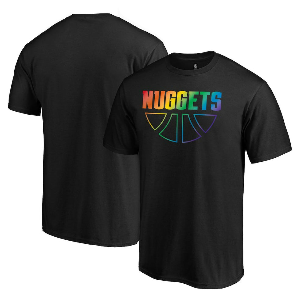 Denver Nuggets Team Pride Wordmark T-Shirt sale Discount