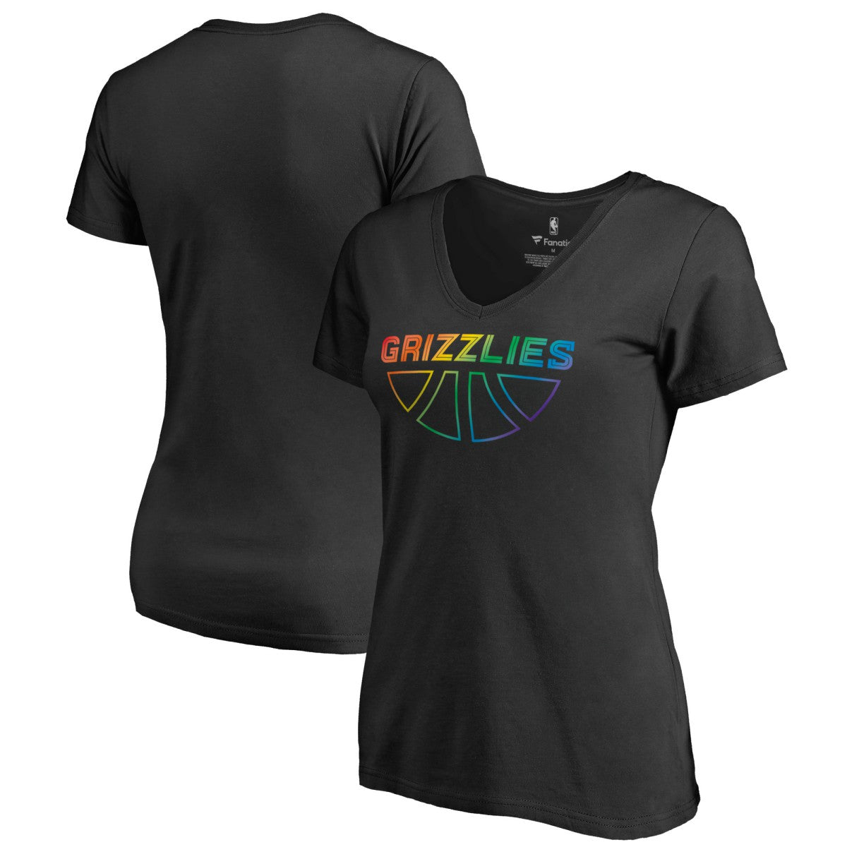 Memphis Grizzlies Women's Team Pride Wordmark V-Neck T-Shirt Discount