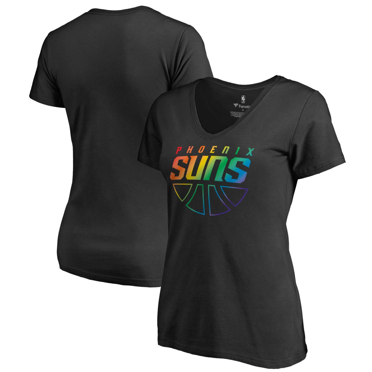 Phoenix Suns Women's Team Pride Wordmark V-Neck T-Shirt For Sale