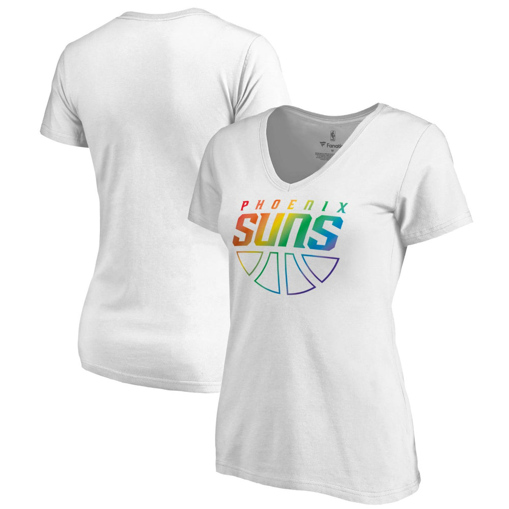 Phoenix Suns Women's Team Pride Wordmark V-Neck T-Shirt Outlet