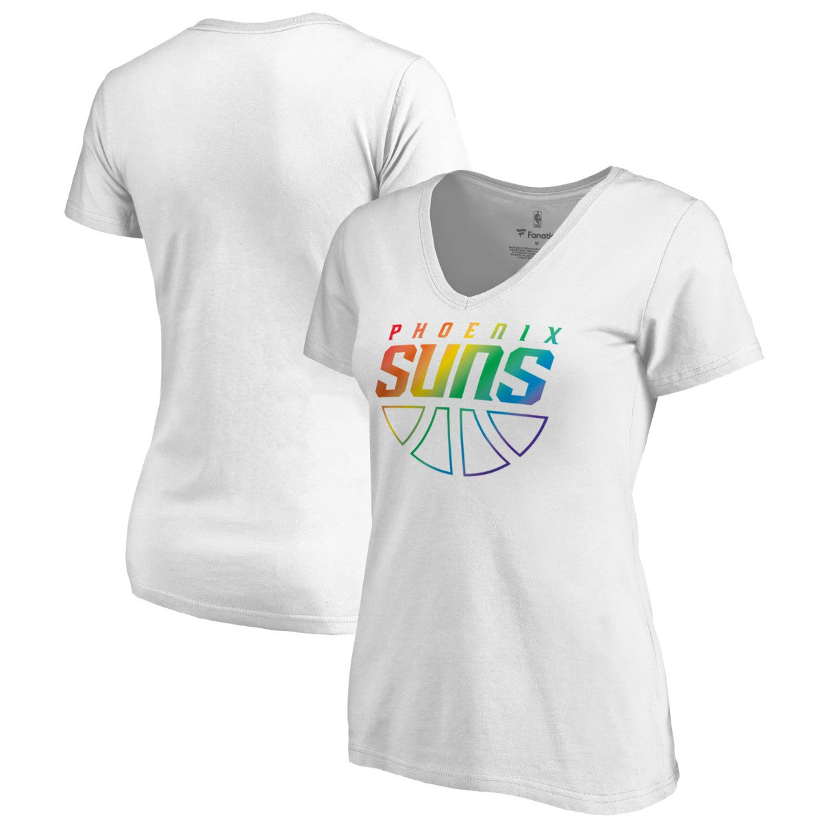 Phoenix Suns Women's Team Pride Wordmark V-Neck T-Shirt Outlet