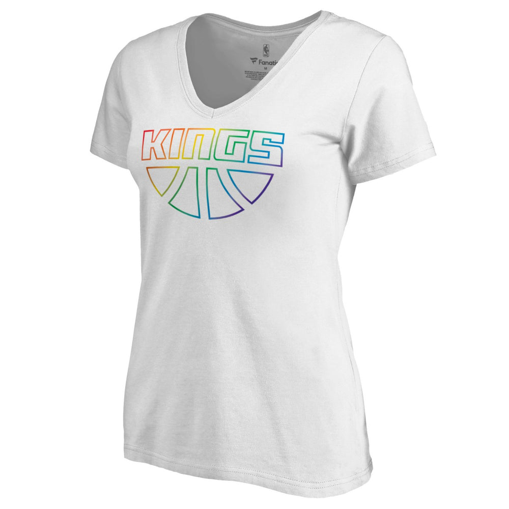 Sacramento Kings Women's Team Pride Wordmark V-Neck T-Shirt Discount