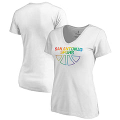 San Antonio Spurs Women's Team Pride Wordmark V-Neck T-Shirt Outlet