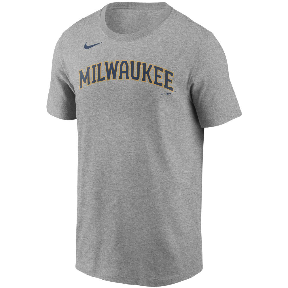 Christian Yelich Milwaukee Brewers Nike Name & Number T-Shirt | MLB For sale
