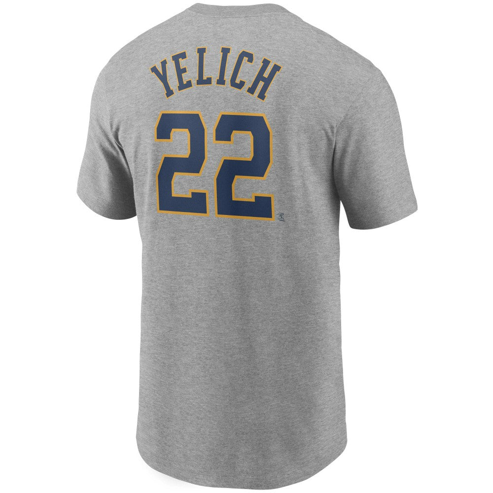 Christian Yelich Milwaukee Brewers Nike Name & Number T-Shirt | MLB For sale