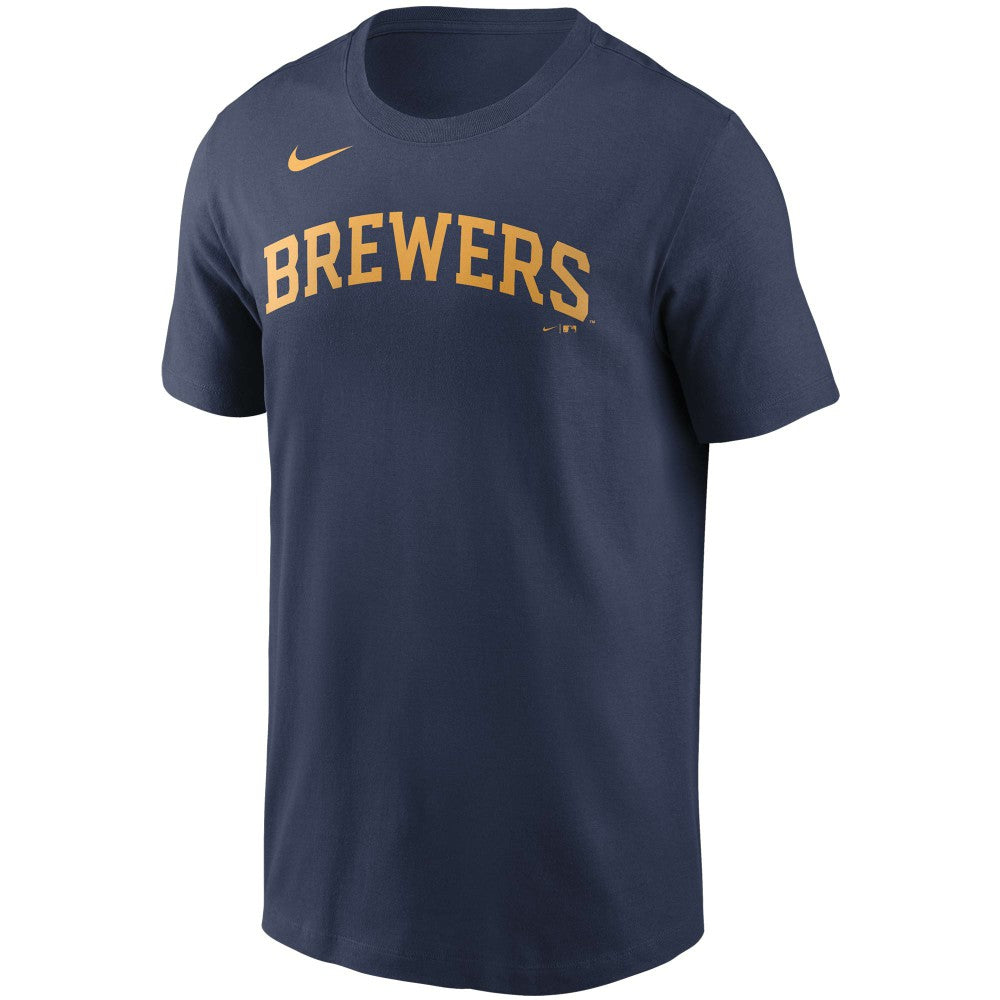 Christian Yelich Milwaukee Brewers Nike Name & Number T-Shirt | MLB Outlet