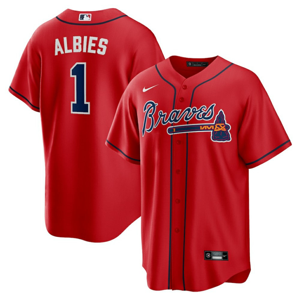 Ozzie Albies Atlanta Braves Nike Alternate 2 Replica Jersey | MLB Near me