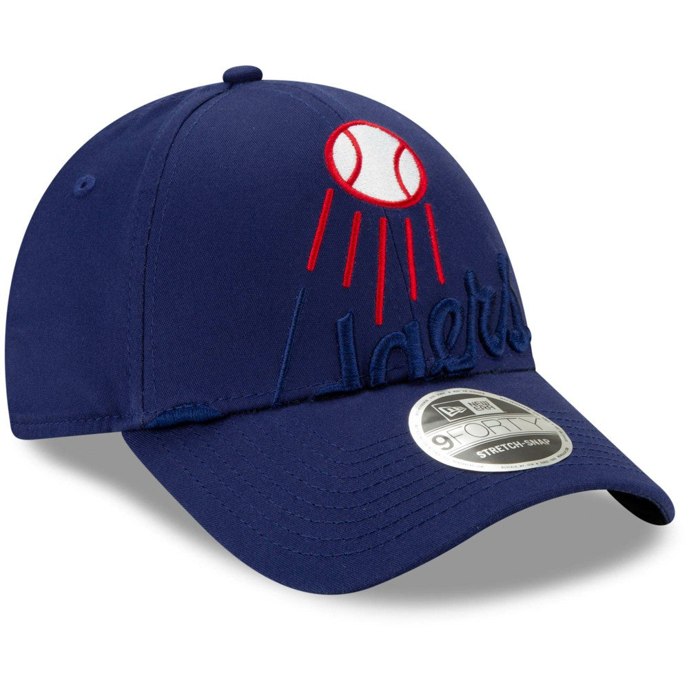 Los Angeles Dodgers New Era Logo Elements Stretch Snapback 9FORTY Adjustable Hat | MLB Shop