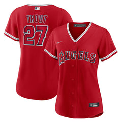 Mike Trout Los Angeles Angels Nike Women's Alternate Replica Player Jersey | MLB New
