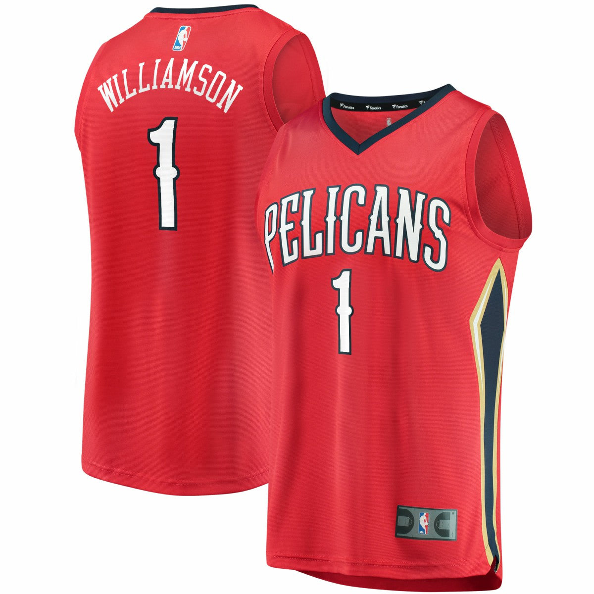 Zion Williamson New Orleans Pelicans Replica Fast Break Jersey Red Discount