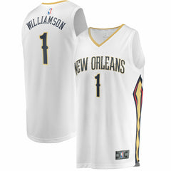 Zion Williamson New Orleans Pelicans Replica Fast Break Jersey White On Sale