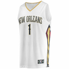 Zion Williamson New Orleans Pelicans Replica Fast Break Jersey White On Sale