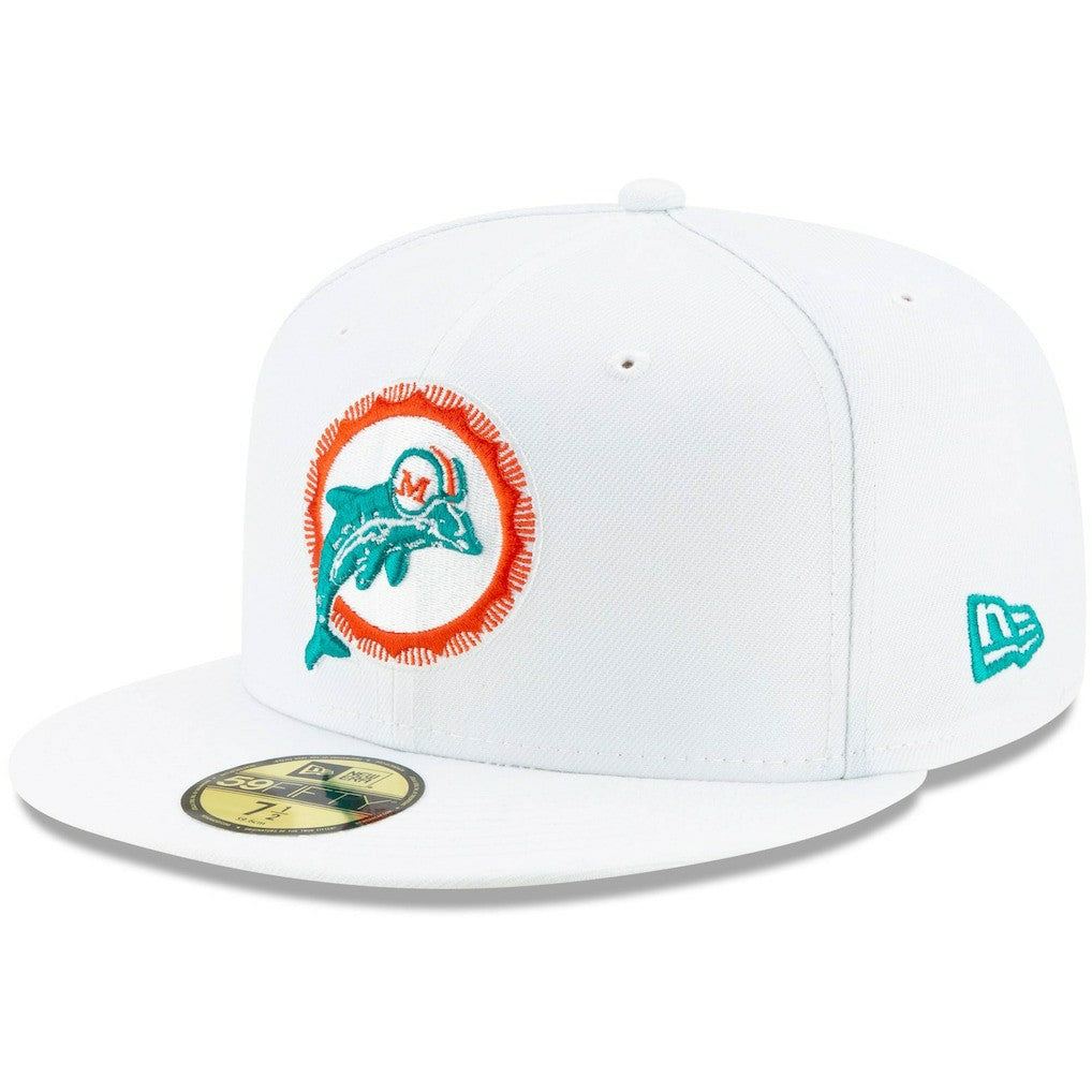 Miami Dolphins New Era Historic Omaha 59FIFTY Fitted Hat