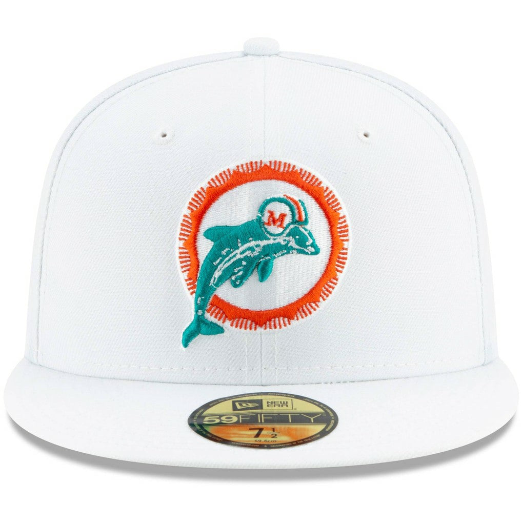 Miami Dolphins New Era Historic Omaha 59FIFTY Fitted Hat