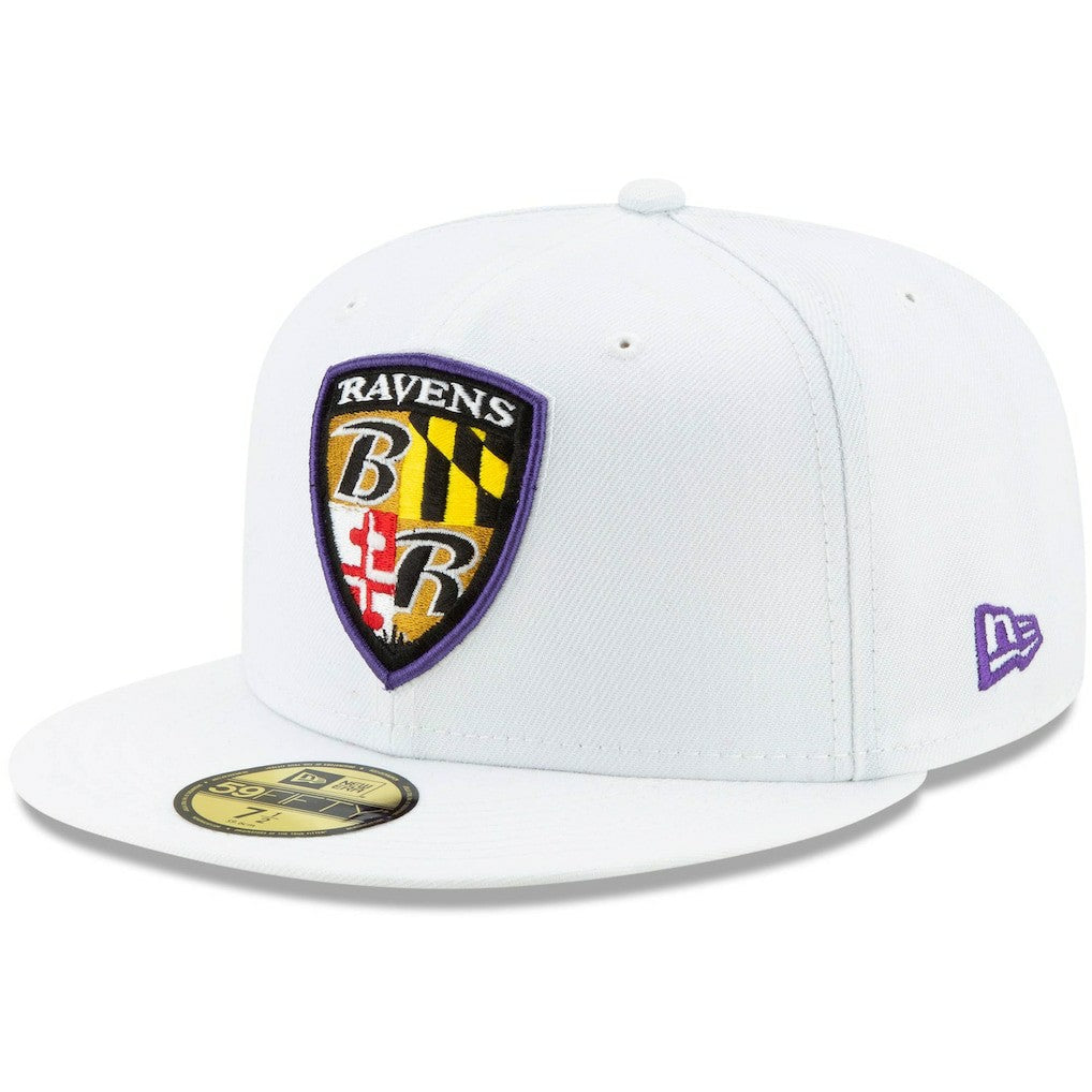Baltimore Ravens New Era Shield Omaha 59FIFTY Fitted Hat