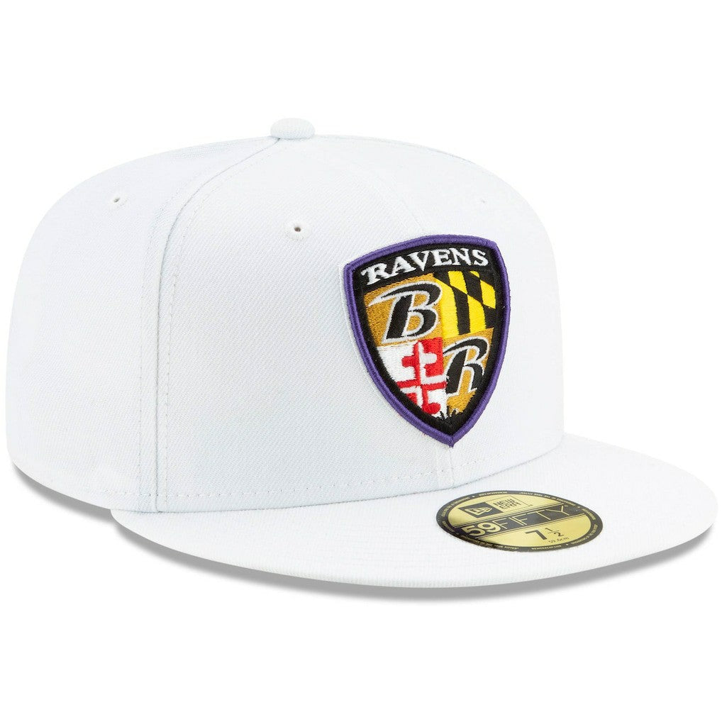 Baltimore Ravens New Era Shield Omaha 59FIFTY Fitted Hat