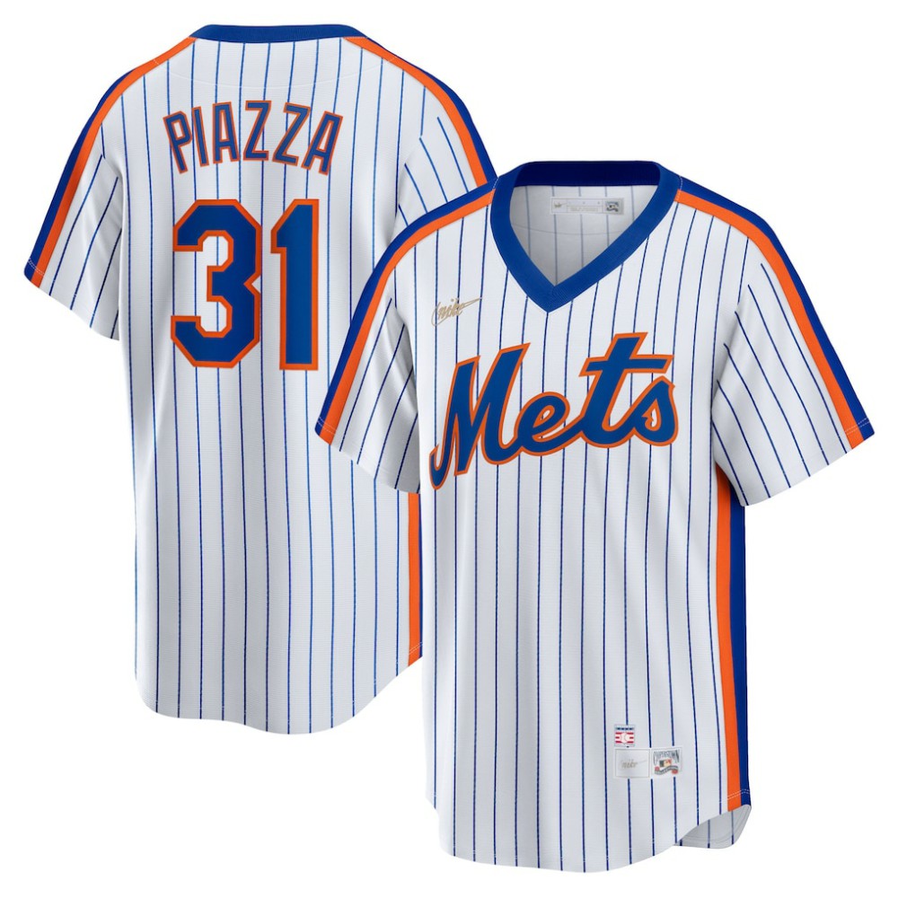 Mike Piazza New York Mets Nike Home Cooperstown Collection Player Jersey | MLB For sale