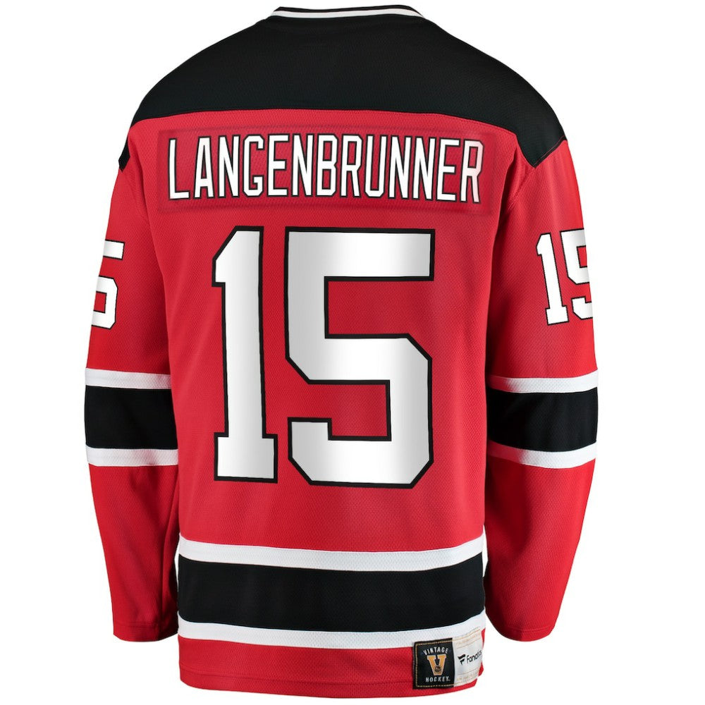 Jamie Langenbrunner New Jersey Devils Fanatics Premier Breakaway Retired Player Jersey Sale