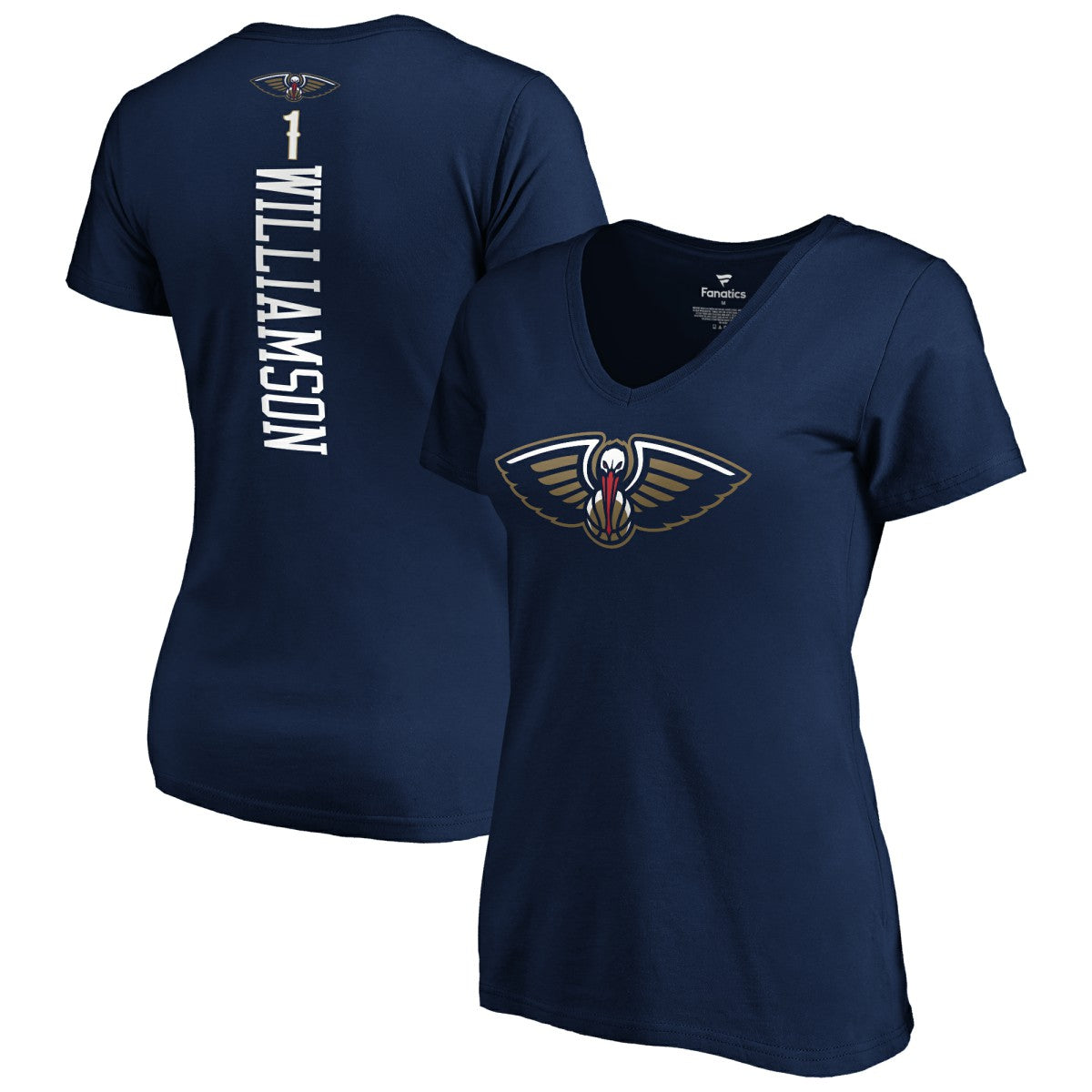 Zion Williamson New Orleans Pelicans Women's 2019 NBA Draft Playmaker Name & Number V-Neck T-Shirt On Sale