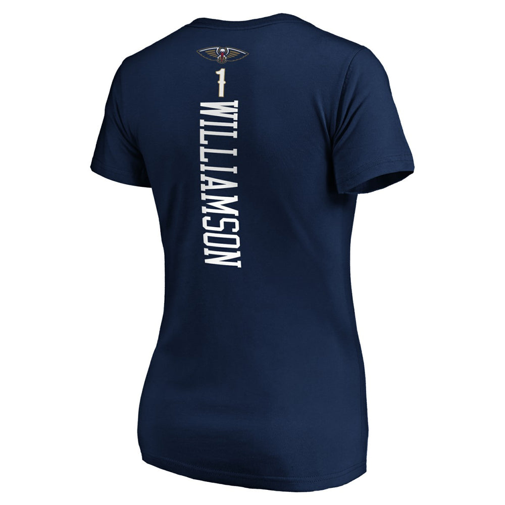 Zion Williamson New Orleans Pelicans Women's 2019 NBA Draft Playmaker Name & Number V-Neck T-Shirt On Sale