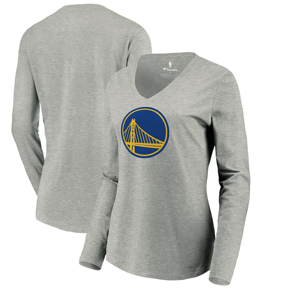 Golden State Warriors Women's Primary Logo Long Sleeve V-Neck T-Shirt sale Online