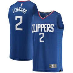Kawhi Leonard LA Clippers Youth 2019/20 Fast Break Replica Jersey Blue On Sale