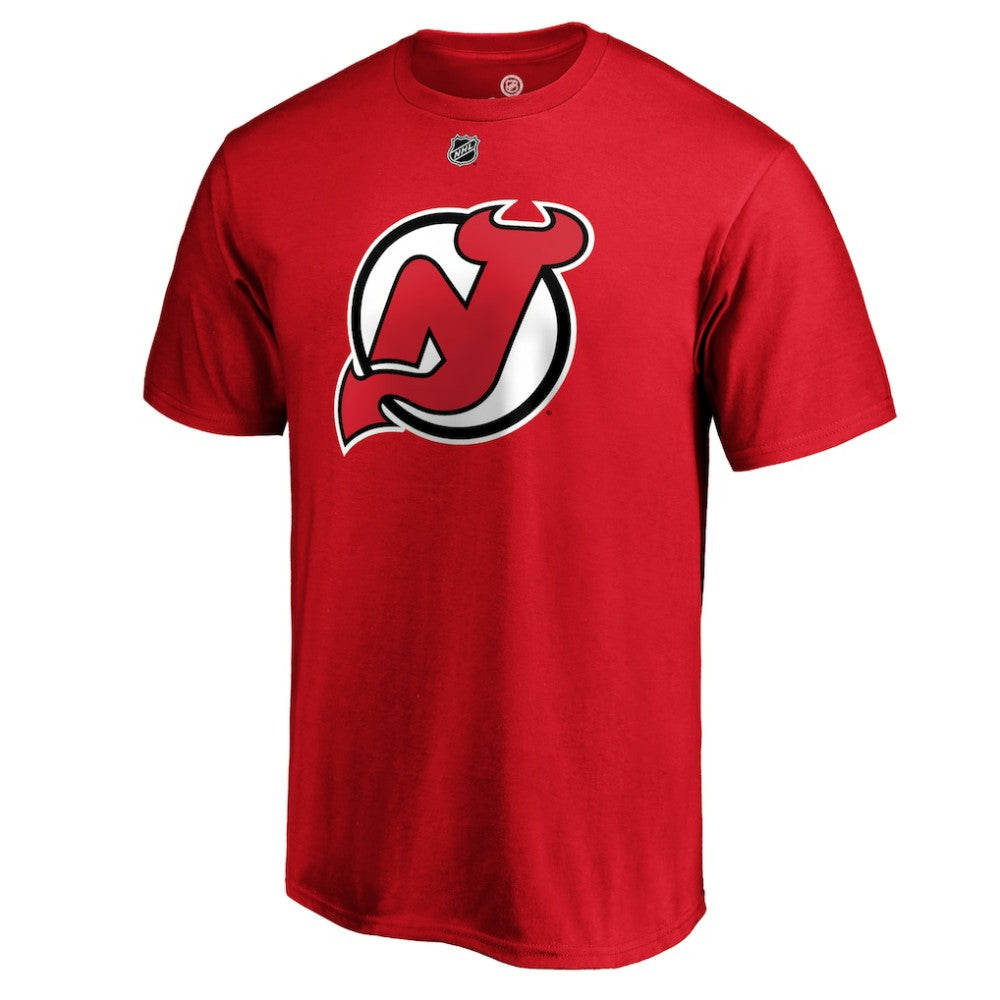 Jack Hughes New Jersey Devils Fanatics Authentic Stack Player Name & Number T-Shirt Discount