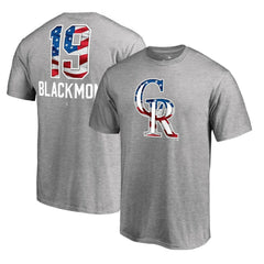 Charlie Blackmon Colorado Rockies Banner Wave Name & Number T-Shirt | MLB Sale