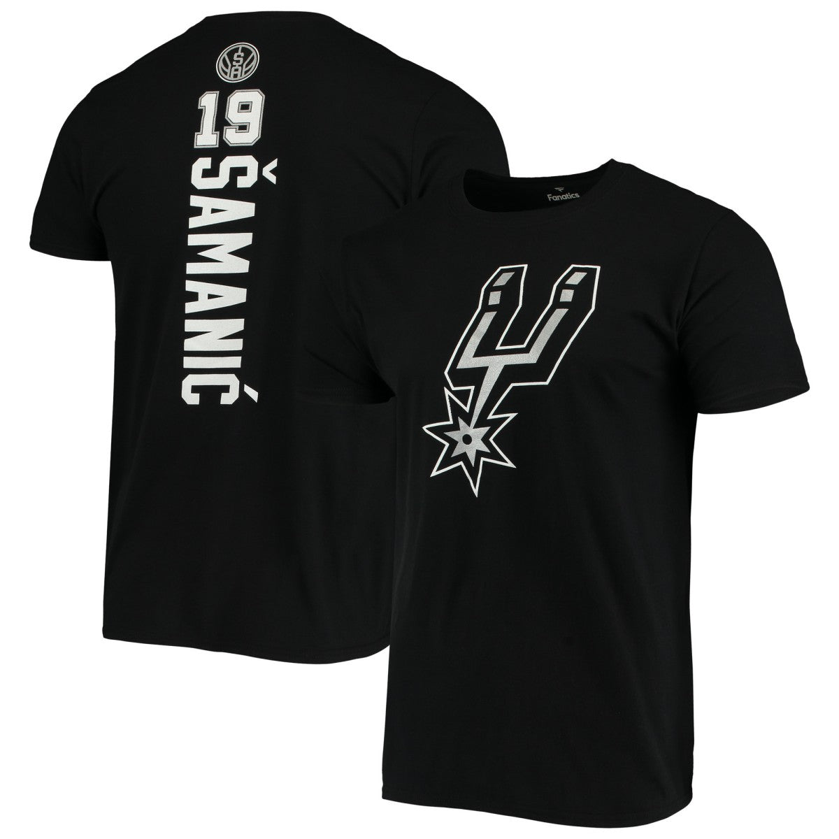 Luka Samanic San Antonio Spurs Playmaker Name & Number Logo T-Shirt Discount