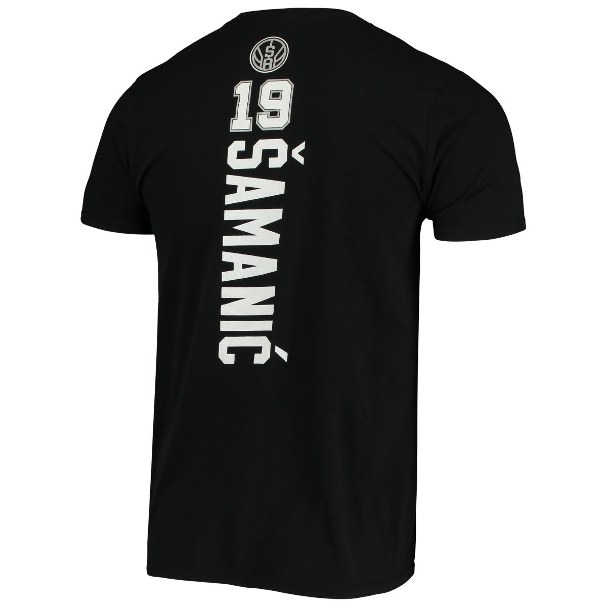 Luka Samanic San Antonio Spurs Playmaker Name & Number Logo T-Shirt Discount