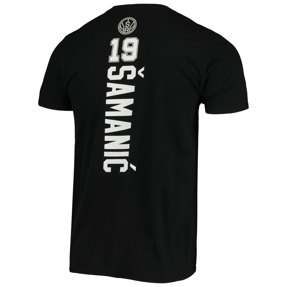 Luka Samanic San Antonio Spurs Playmaker Name & Number Logo T-Shirt Discount