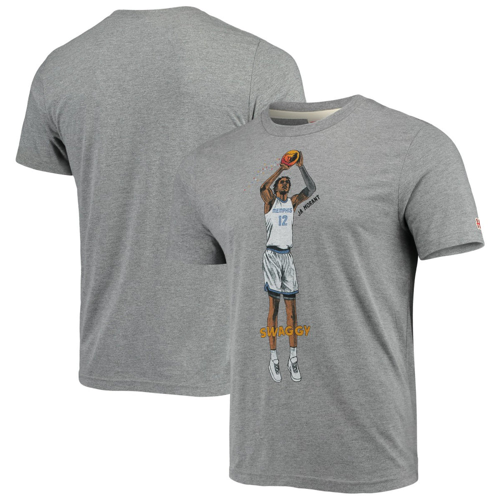 Ja Morant Memphis Grizzlies Player Graphic Tri-Blend T-Shirt New