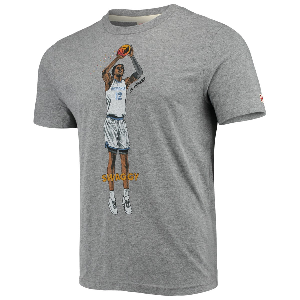 Ja Morant Memphis Grizzlies Player Graphic Tri-Blend T-Shirt New