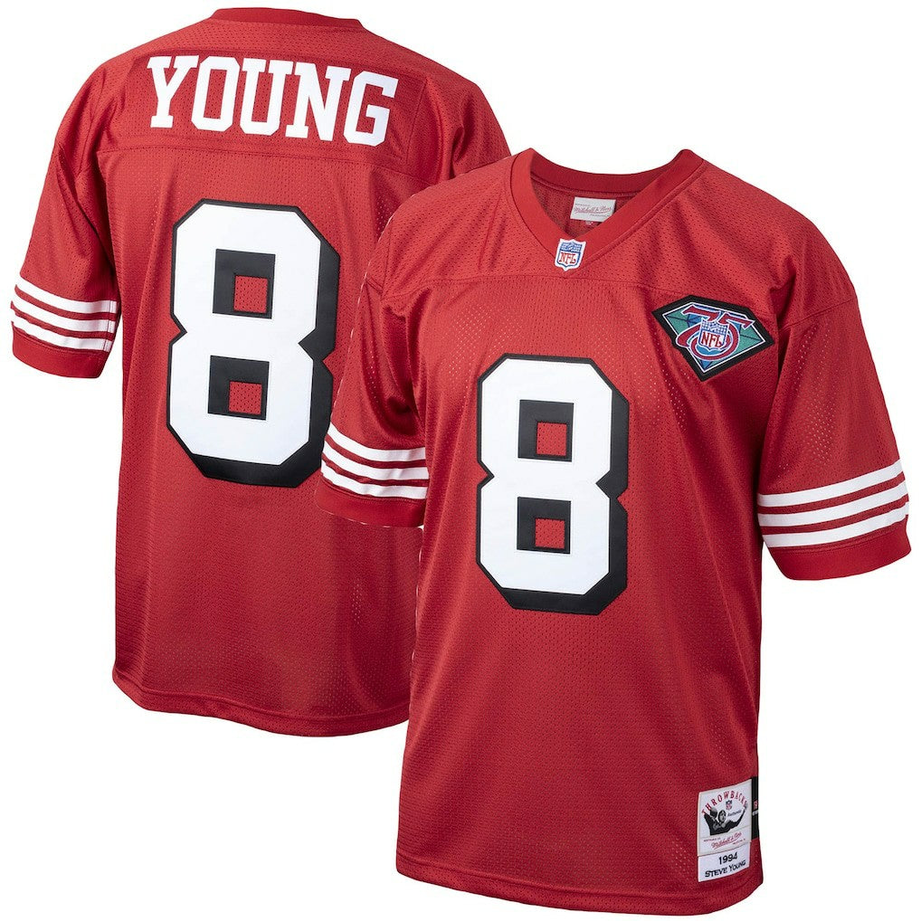 San Francisco 49ers Mitchell & Ness Steve Young  1994 Authentic Throwback Retired Player Jersey