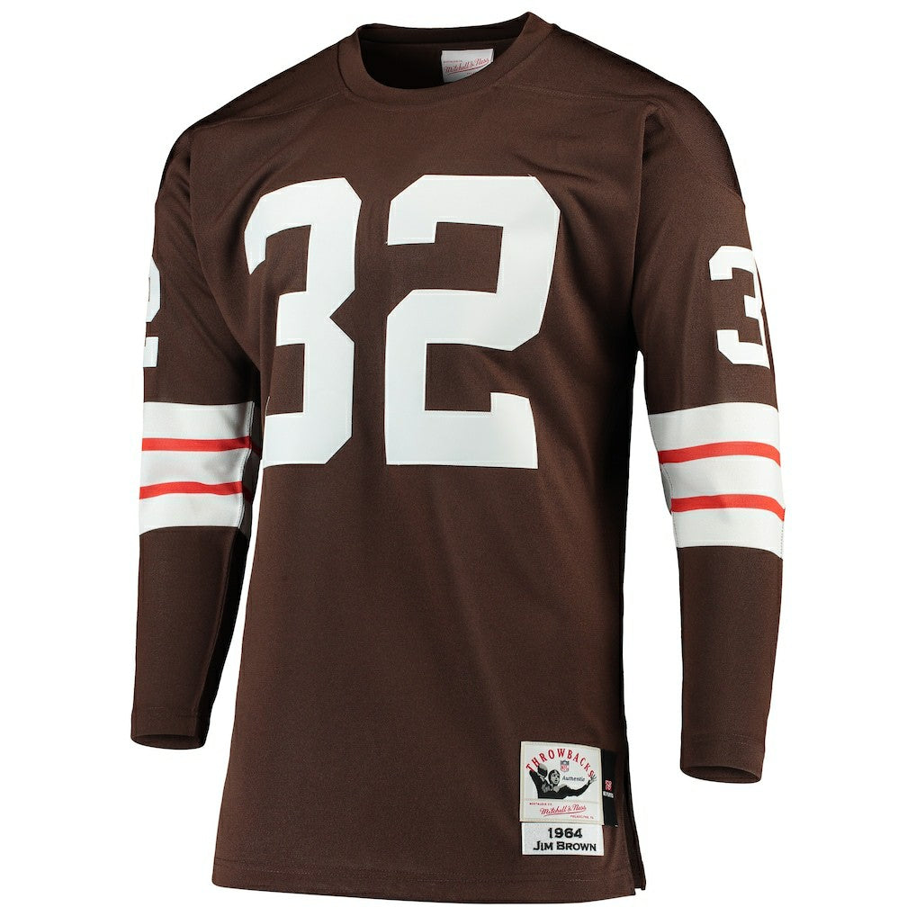 Cleveland Browns Mitchell & Ness Jim Brown  1964 Authentic Throwback Retired Player Jersey