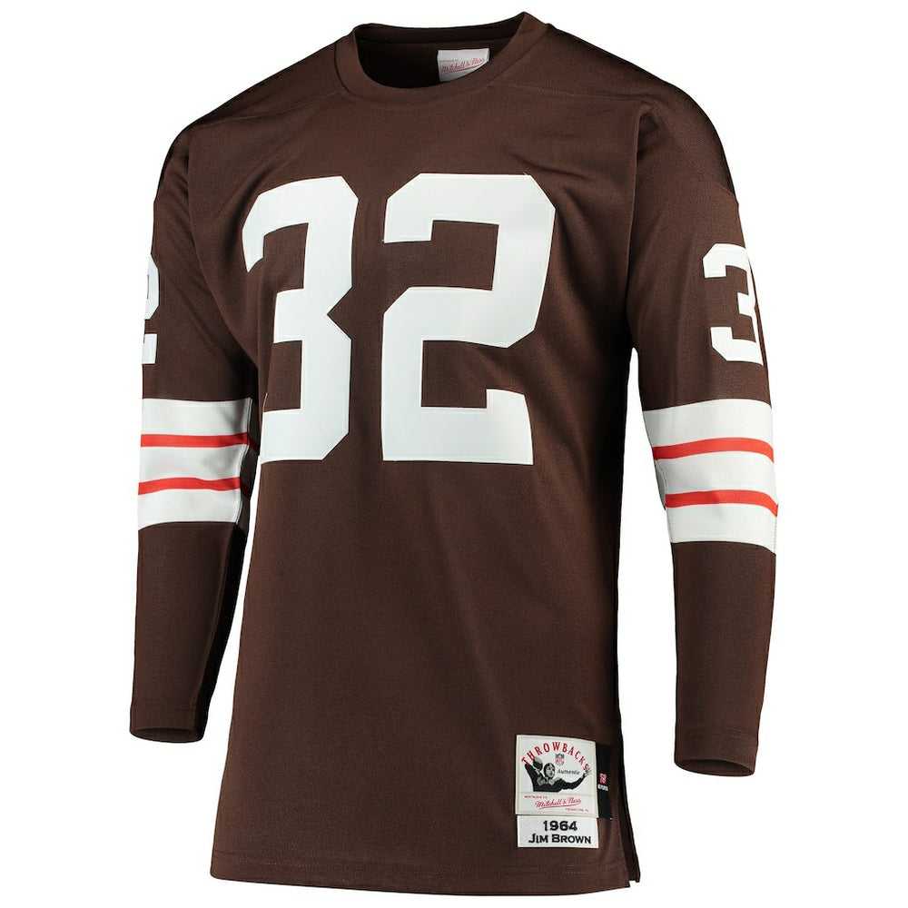 Cleveland Browns Mitchell & Ness Jim Brown  1964 Authentic Throwback Retired Player Jersey