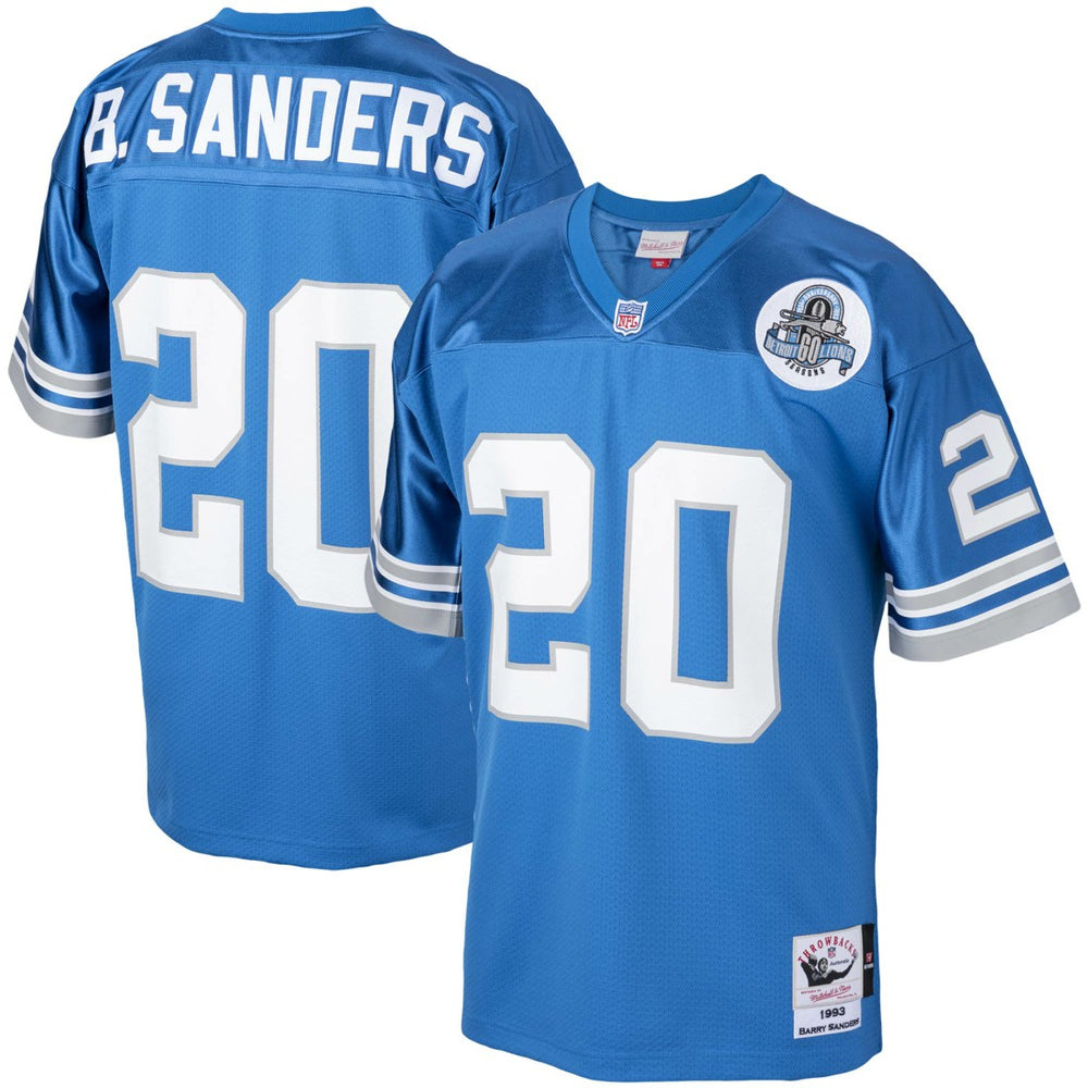 Detroit Lions Mitchell & Ness Barry Sanders  1993 Authentic Throwback Retired Player Jersey