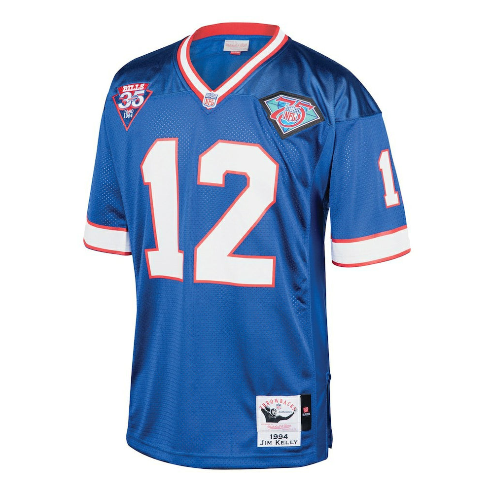 Buffalo Bills Mitchell & Ness Jim Kelly  1994 Authentic Throwback Retired Player Jersey
