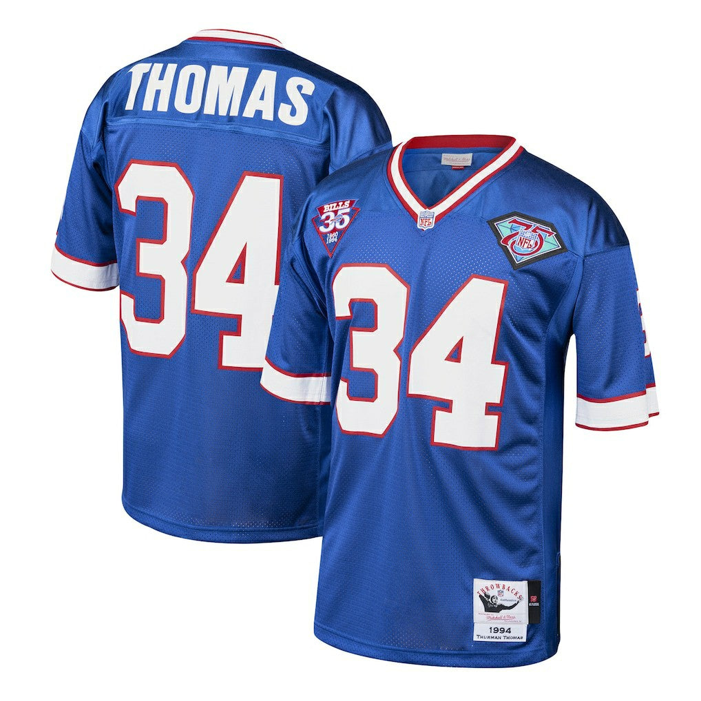 Buffalo Bills Mitchell & Ness Thurman Thomas  1985 Authentic Throwback Retired Player Jersey