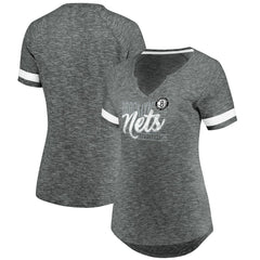 Brooklyn Nets Women's Showtime Winning With Pride Notch Neck T-Shirt New