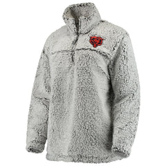 Chicago Bears  Women's Sherpa Quarter-Zip Pullover Jacket