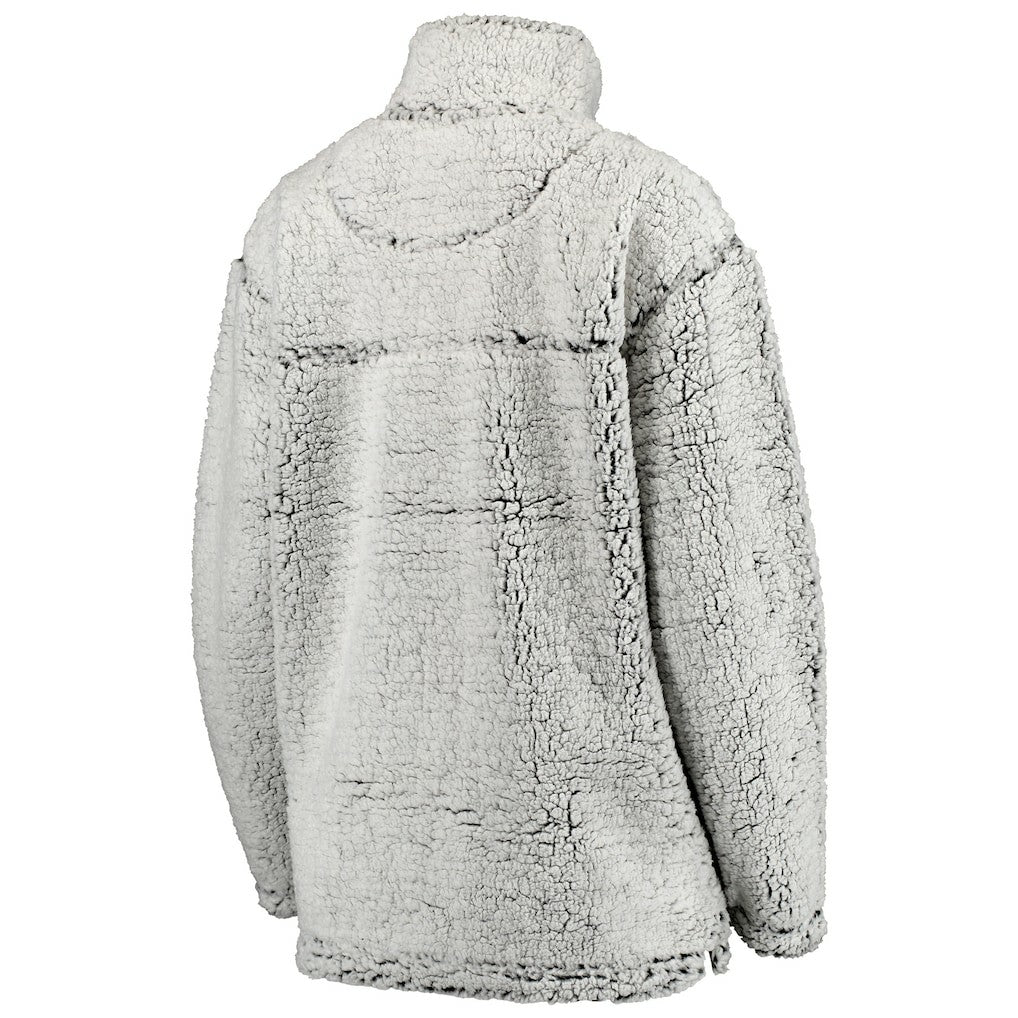 Chicago Bears  Women's Sherpa Quarter-Zip Pullover Jacket