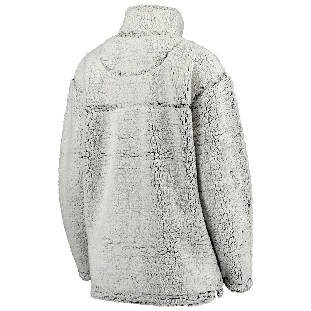 Chicago Bears  Women's Sherpa Quarter-Zip Pullover Jacket
