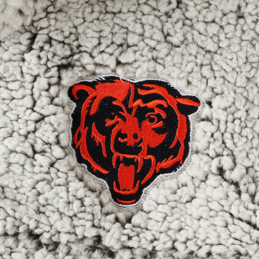 Chicago Bears  Women's Sherpa Quarter-Zip Pullover Jacket