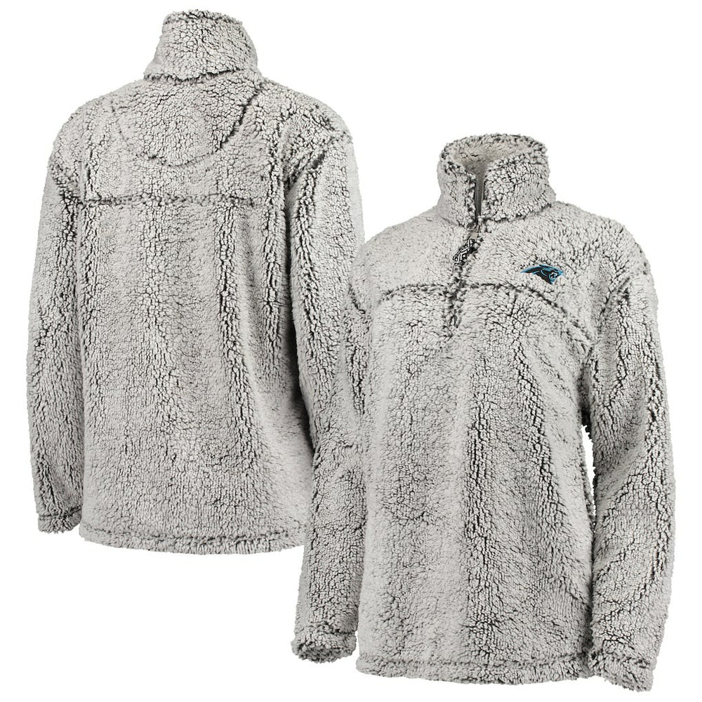 Carolina Panthers  G-III 4Her by Carl Banks Women's Sherpa Quarter-Zip Pullover Jacket