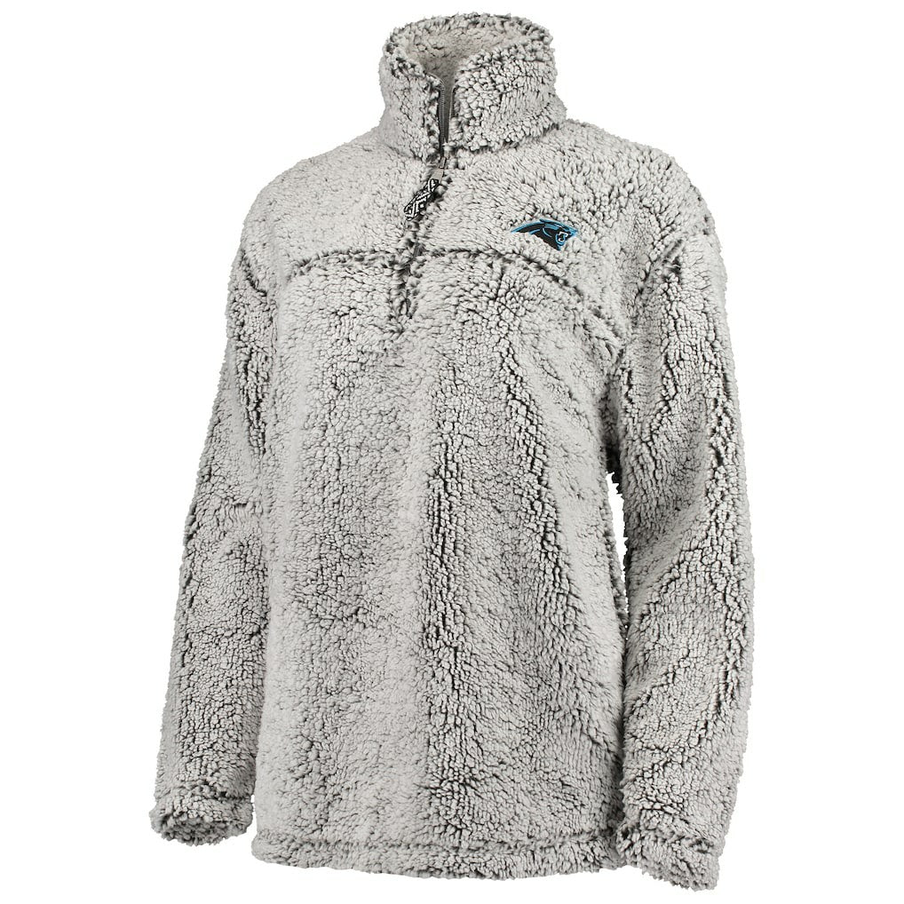 Carolina Panthers  G-III 4Her by Carl Banks Women's Sherpa Quarter-Zip Pullover Jacket