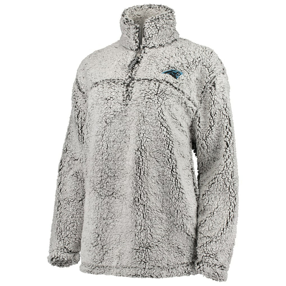Carolina Panthers  G-III 4Her by Carl Banks Women's Sherpa Quarter-Zip Pullover Jacket
