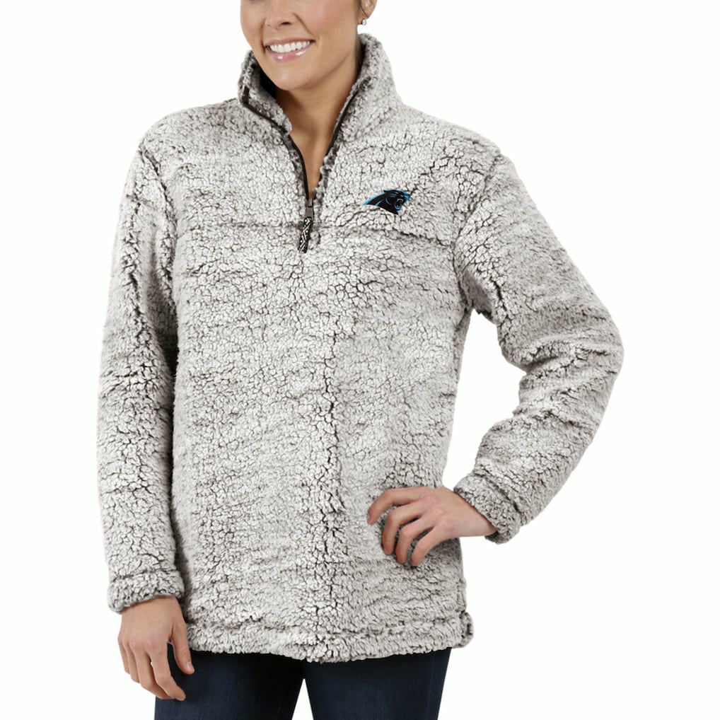 Carolina Panthers  G-III 4Her by Carl Banks Women's Sherpa Quarter-Zip Pullover Jacket