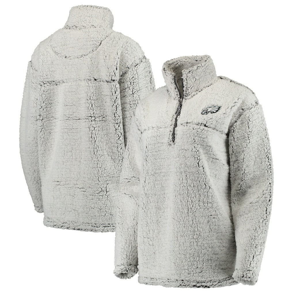 Philadelphia Eagles  Women's Sherpa Quarter-Zip Pullover Jacket