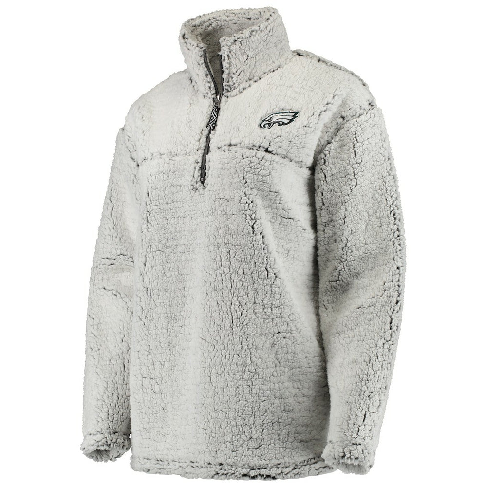 Philadelphia Eagles  Women's Sherpa Quarter-Zip Pullover Jacket